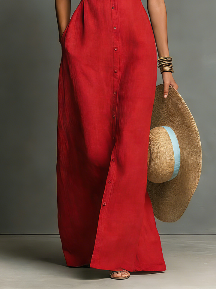 VESTIDO CAMISA DE LINO