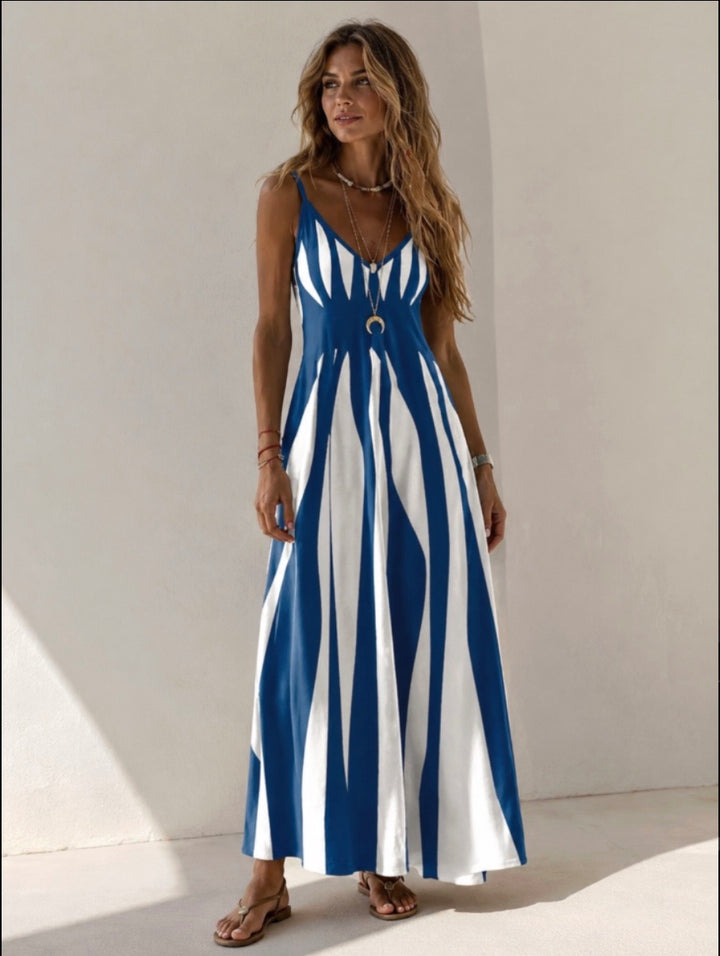VESTIDO COMPRIDO ESTAMPADO