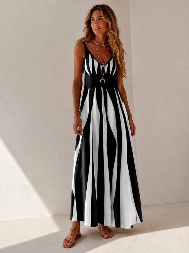 VESTIDO COMPRIDO ESTAMPADO
