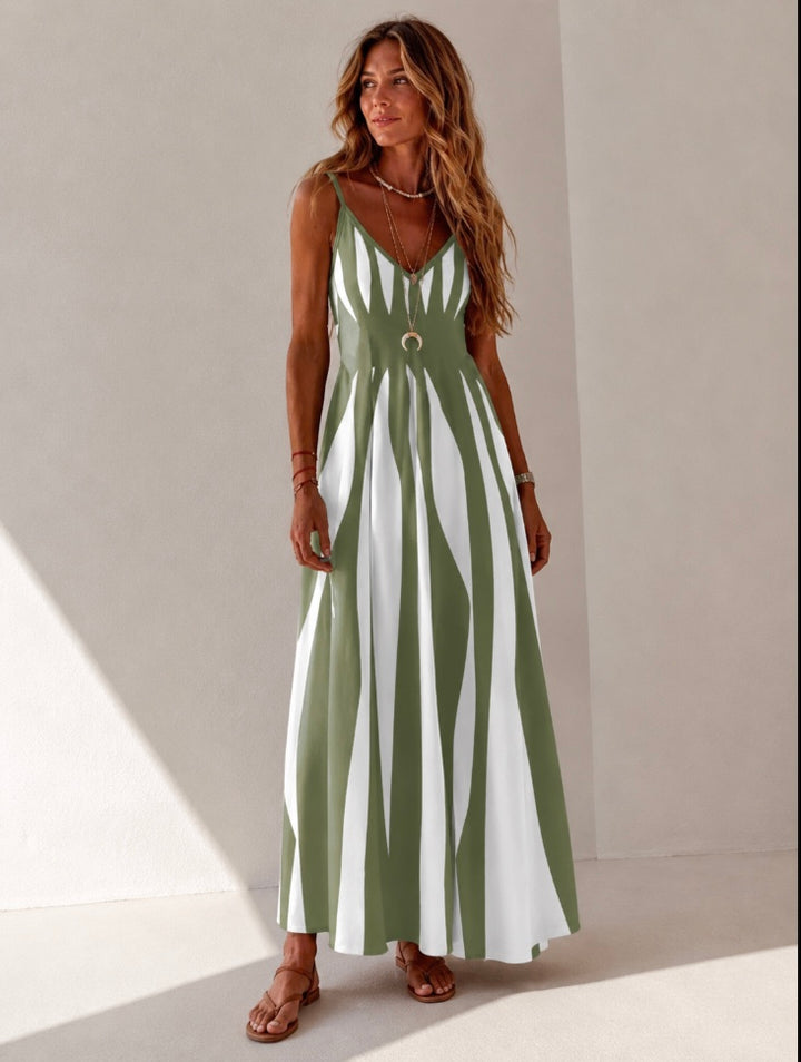 VESTIDO COMPRIDO ESTAMPADO