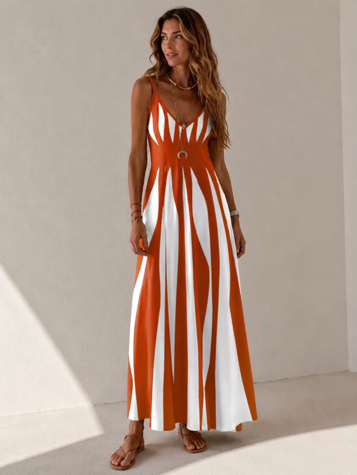 VESTIDO COMPRIDO ESTAMPADO