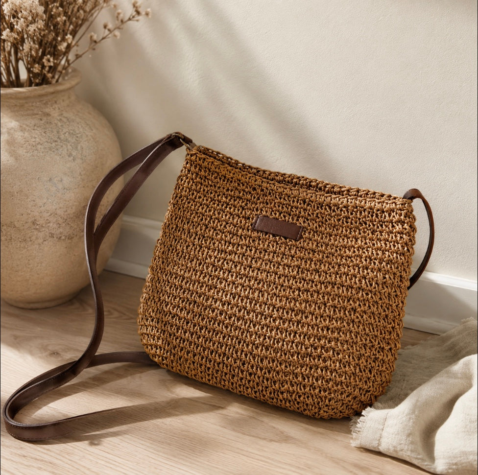 BOLSA A TIRACCOLO ENTRAMADA