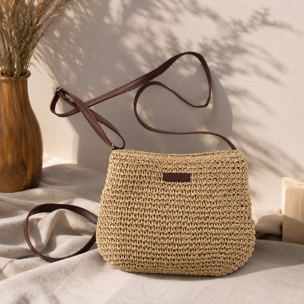 BOLSA A TIRACCOLO ENTRAMADA
