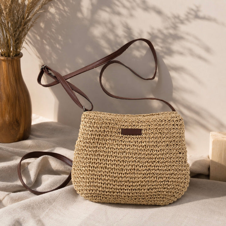 BOLSA A TIRACCOLO ENTRAMADA