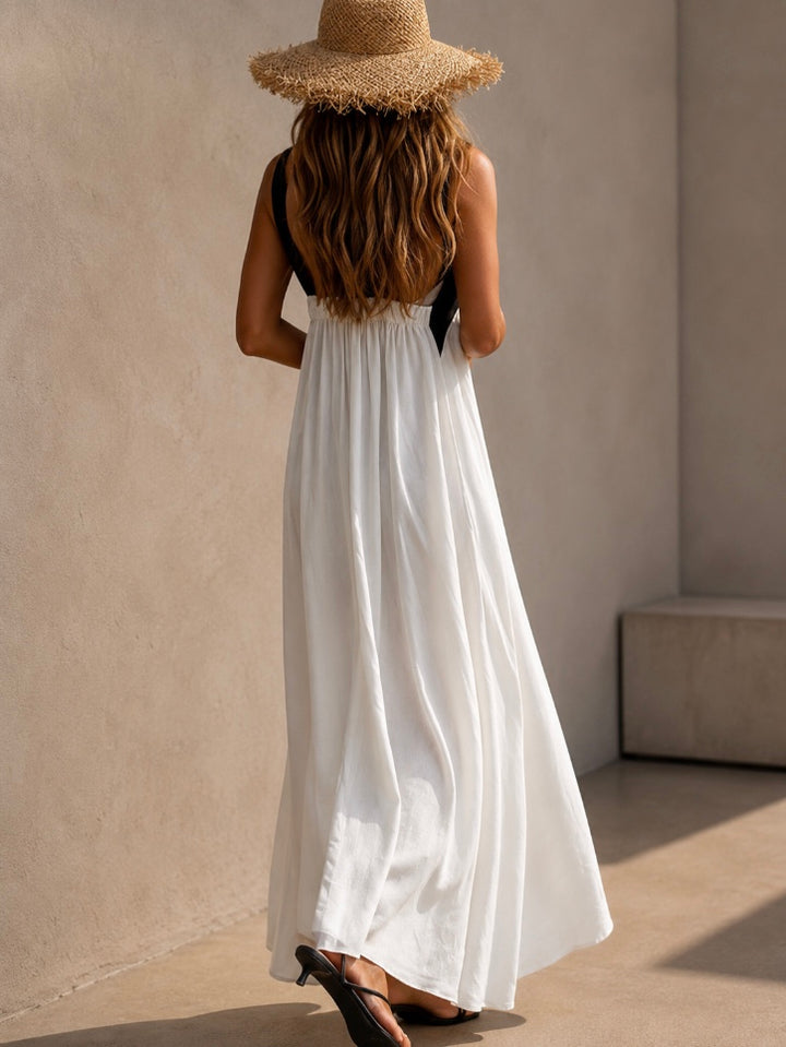 VESTIDO DE CUELLO CRUZADO