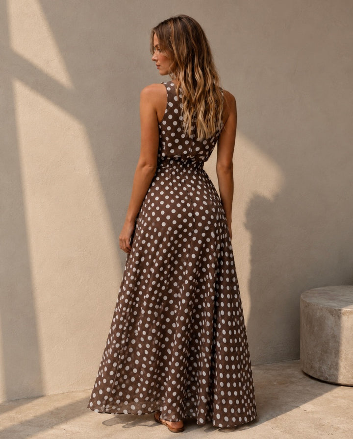 VESTIDO MIDI DE LUNARES