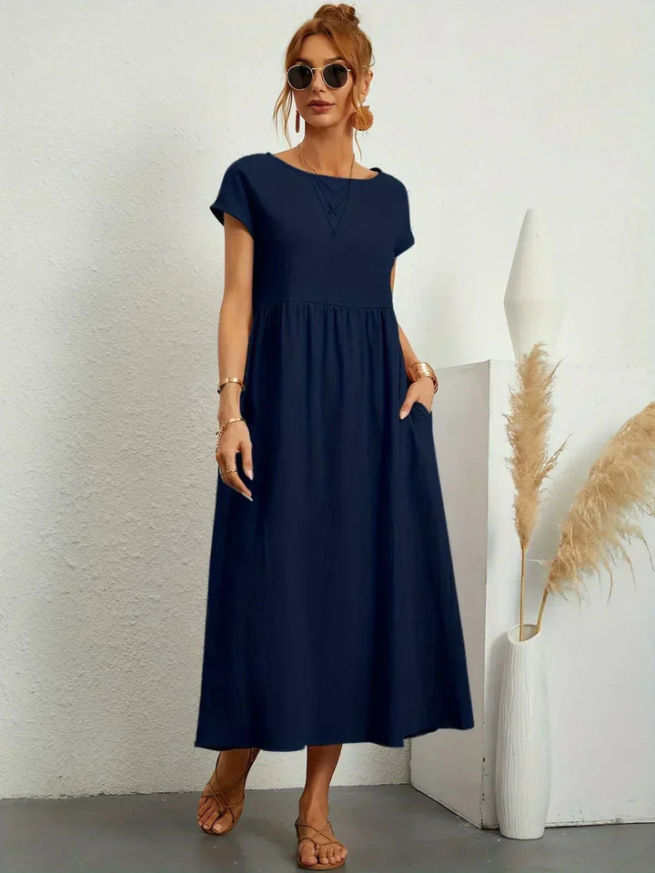 VESTIDO MEDIO FLUIDO ATEMPORAL