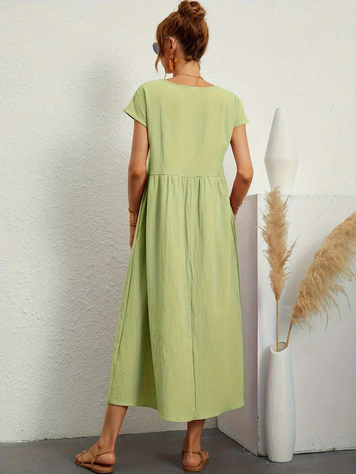 VESTIDO MEDIO FLUIDO ATEMPORAL