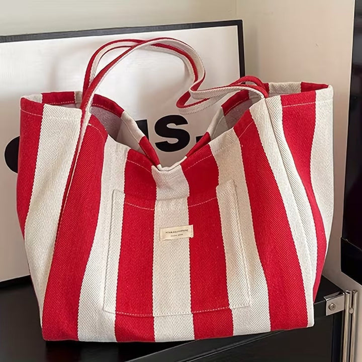 BOLSO SHOPPER RAYAS