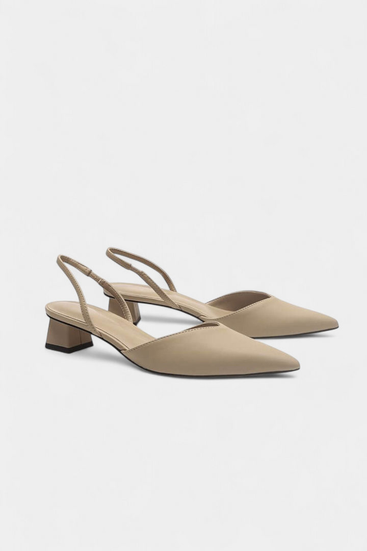 TACONES BAJOS PUNTIAGUDOS